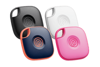 A profile image of a Life360 Tile 4pk - Navy Blaze, Pink Punch, Black and White