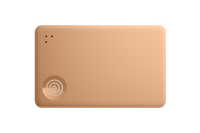 A front-facing image of a Life360 Tile Slim - Clay