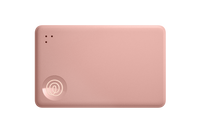 A front-facing image of a Life360 Tile Slim - Blush