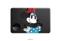 A front-facing image of a Life360 Tile Slim - Minnie Mouse