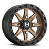 Hostile Utv Alpha 15x7 13MM 4x137 Matte Bronze center, Black ring H109-1570413744Z