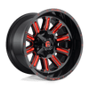 Fuel Offroad HARDLINE 20x10 -18MM 5x139.7/5x150 GLOSS BLACK RED TINTED CLEAR D62120007047