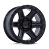 Kmc KM551 OUTRUN 17x8.5 18MM 6x135 MATTE BLACK W/ GLOSS BLACK LIP KM551MB17856318