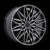 Niche CALABRIA,6 24x10 30MM 6x135 GLOSS BLACK W/ MACHINED NC278BD24106330