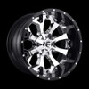 Fuel Offroad ASSAULT 22x10 -13MM 8x165.1 CHROME PLATED GLOSS BLACK LIP D24622008250