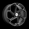 Niche FLASH 20x9 35MM 5x114.3 GLOSS BLACK BRUSHED M255209065+35