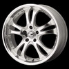 American Racing AR383 CASINO 17x7.5 45MM 5x114.3 SILVER W/ MACHINED FACE AND LIP AR38377566