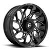 Fuel Utv RUNNER 18x7 13MM 4x137 GLOSS BLACK MILLED D7411870A644