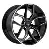 Foose OUTCAST 20x10 40MM 5x114.3 GLOSS BLACK MILLED F150200065+40