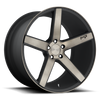 Niche MILAN 19x8.5 35MM 5x114.3 MATTE BLACK MACHINED W/ DOUBLE DARK TINT M134198565+35