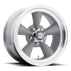 American Racing VN309 TT O 15x7 -6MM 5x120.65 VINTAGE SILVER W/ MACHINED LIP VN3095761