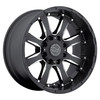 Black Rhino SIERRA 20x11.5 -44MM 8x170 GLOSS BLACK W/ MILLED SPOKES 2015SRA-48170B25