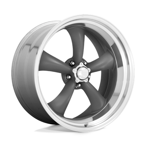 American Racing VN215 CLASSIC TORQ THRUST II 15x6 -6MM 5x120.65 MAG GRAY W/ MACHINED LIP VN2155661US