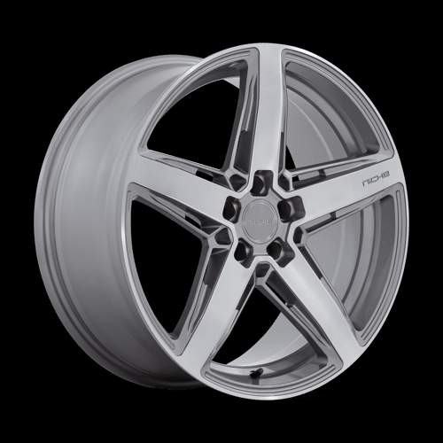 Niche TERAMO 20x9.5 25MM 5x114.3 ANTHRACITE BRUSHED FACE TINT CLEAR M270209566+25