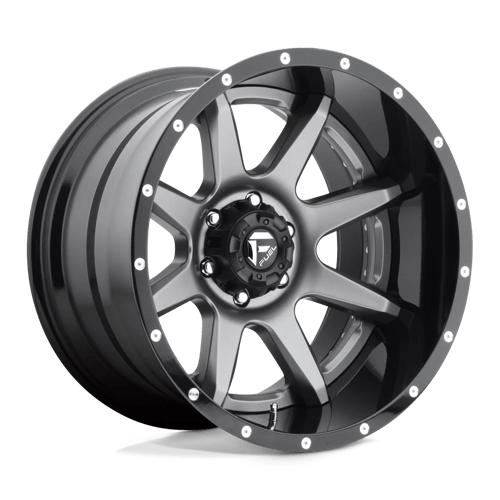 Fuel Offroad RAMPAGE 22x12 -44MM 8x165.1 MATTE GUN METAL BLACK LIP D23822208247