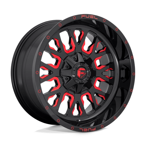 Fuel Offroad STROKE 20x10 -18MM 5x114.3/5x127 GLOSS BLACK RED TINTED CLEAR D61220002647