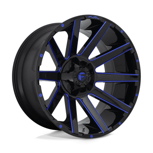Fuel Offroad CONTRA 24x14 -75MM 8x180 GLOSS BLACK BLUE TINTED CLEAR D64424401845