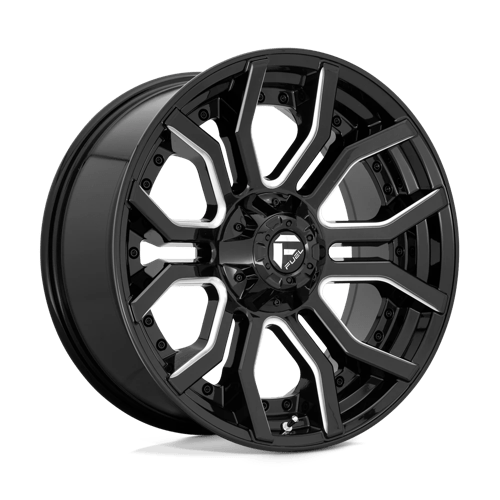 Fuel Offroad RAGE 24x12 -44MM 8x180 GLOSS BLACK MILLED D71124201847