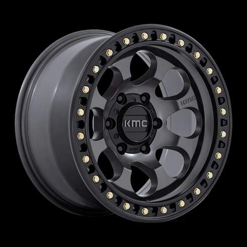 Kmc KM550 RIOT SBL 17x8.5 10MM 5x127 ANTHRACITE W/ SATIN BLACK LIP KM550AB17855010