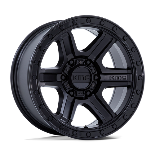 Kmc KM551 OUTRUN 18x9 18MM 6x135 MATTE BLACK W/ GLOSS BLACK LIP KM551MB18906318