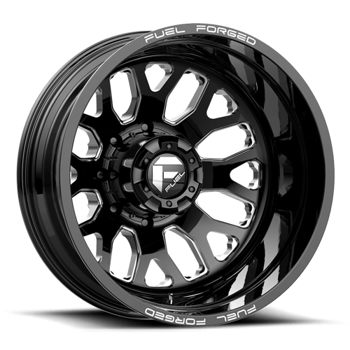 Fuel Offroad FF19D 24x8.25 -265MM 8x165.1 GLOSS BLACK MILLED DE1924828D45