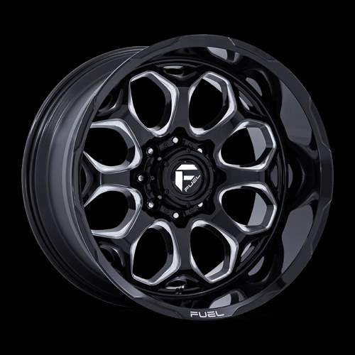 Fuel Offroad SCEPTER 20x9 1MM 5x127 GLOSS BLACK MILLED FC862BE20905001