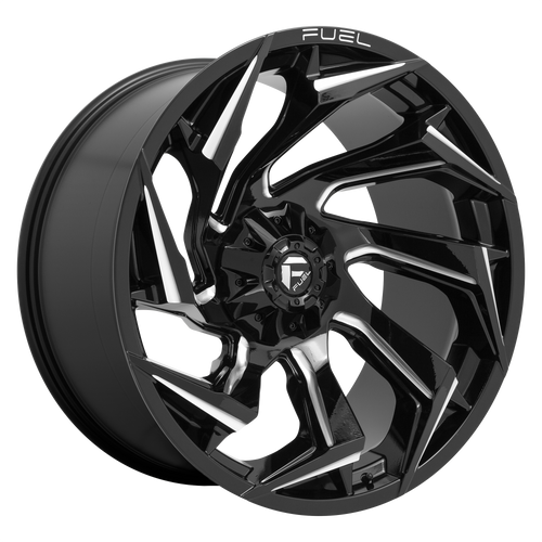 Fuel Utv REACTION 18x7 13MM 4x137 GLOSS BLACK MILLED D7531870A644