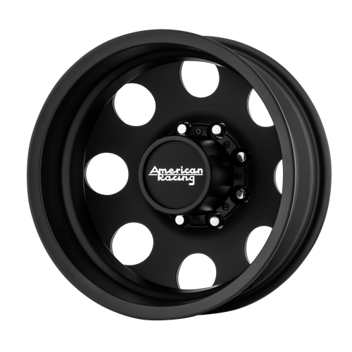 American Racing AR204 BAJA DUALLY 17x6 -134MM 8x165.1 SATIN BLACK - REAR AR204760907134N