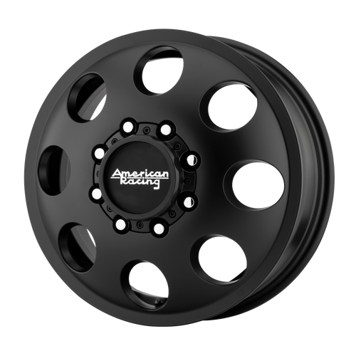 American Racing AR204 BAJA DUALLY 17x6.5 111MM 8x210 SATIN BLACK - FRONT AR204765897111