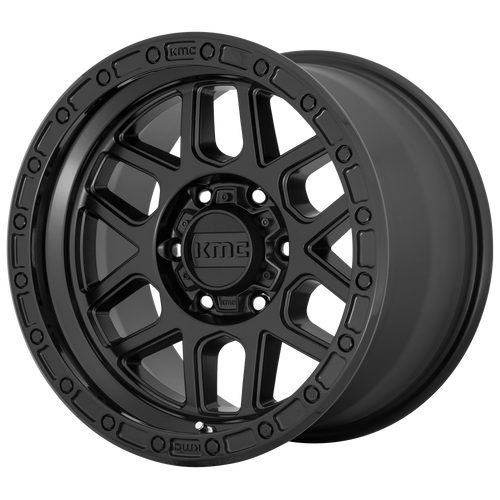 Kmc KM544 MESA 20x9 0MM 6x139.7 SATIN BLACK W/ GLOSS BLACK LIP KM54429068700