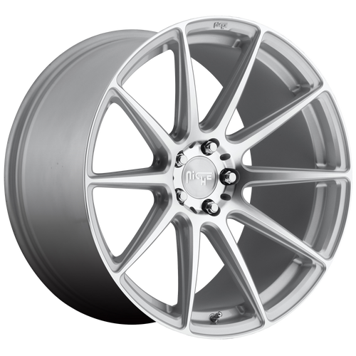 Niche ESSEN 18x8 42MM 5x112 GLOSS SILVER MACHINED M1461880F8+42