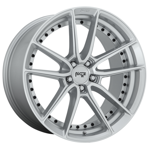 Niche DFS 20x10.5 40MM 5x112 GLOSS SILVER MACHINED M2212005F8+40