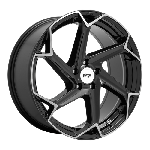 Niche FLASH 20x10.5 40MM 5x114.3 GLOSS BLACK BRUSHED M255200565+40