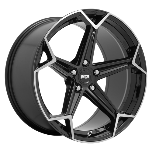 Niche ARROW 20x10.5 40MM 5x112 GLOSS BLACK BRUSHED M2592005F8+40