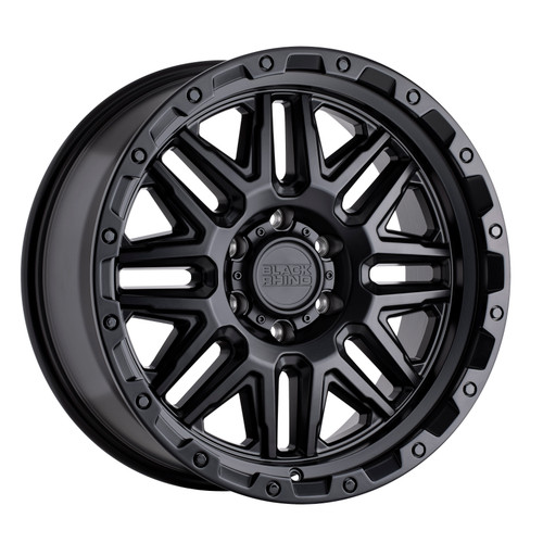 Black Rhino ALAMO 17x9 12MM 6x139.7 MATTE BLACK W/ BLACK BOLTS 1790ALA126140M12