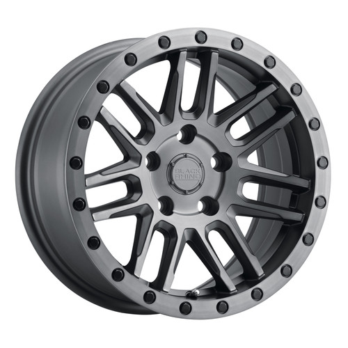 Black Rhino ARCHES 17x8 30MM 5x100 MATTE BRUSHED GUNMETAL W/ BLACK BOLTS 1780ACH305100G56