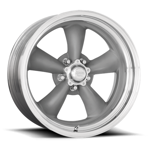 American Racing VN215 CLASSIC TORQ THRUST II 15x4 -25MM 5x114.3 MAG GRAY W/ MACHINED LIP VN2155465