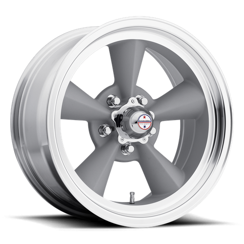 American Racing VN309 TT O 17x7 0MM 5x120.65 VINTAGE SILVER W/ MACHINED LIP VN3097761