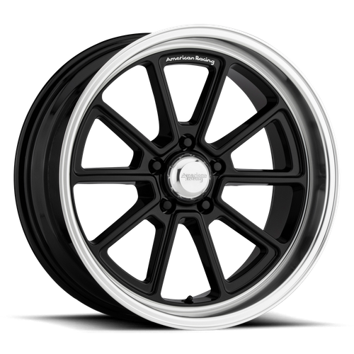 American Racing VN510 DRAFT 18x10 12MM 5x120.65 GLOSS BLACK W/ DIAMOND CUT LIP VN51081034312