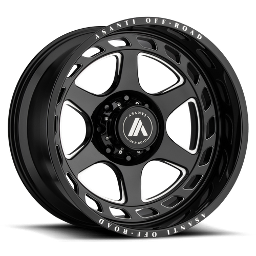 Asanti Off Road AB816 ANVIL 22x10 -18MM 8x170 GLOSS BLACK MILLED AB816-221087GB18N