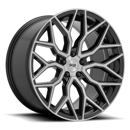 Niche MAZZANTI 19x9.5 25MM 5x114.3 GLOSS BLACK BRUSHED FACE M262199565+25