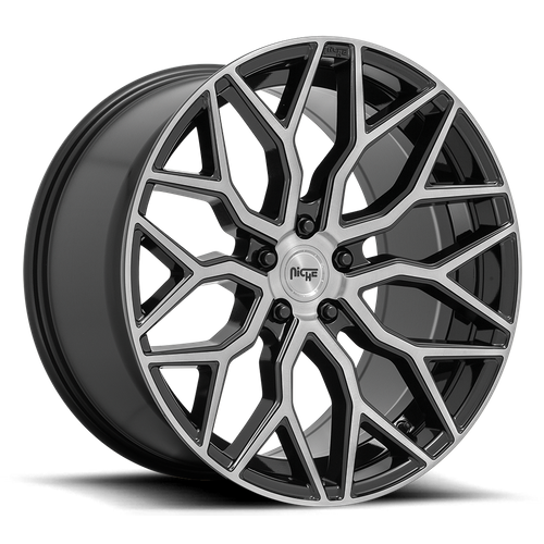 Niche MAZZANTI 22x10 35MM 5x114.3 GLOSS BLACK BRUSHED FACE M262220065+35