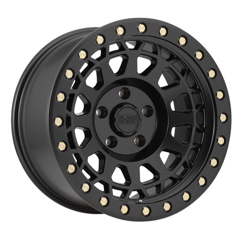 Black Rhino PRIMM 20x9.5 12MM 6x139.7 MATTE BLACK W/ BRASS BOLTS 2095PRM126140M12