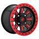 Fuel Utv HARDLINE,BEADLOCK 15x7 38MM 4x156 GLOSS BLACK RED TINTED CLEAR D9111570A554