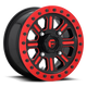 Fuel Utv HARDLINE,BEADLOCK 15x7 38MM 4x137 GLOSS BLACK RED TINTED CLEAR D9111570A654