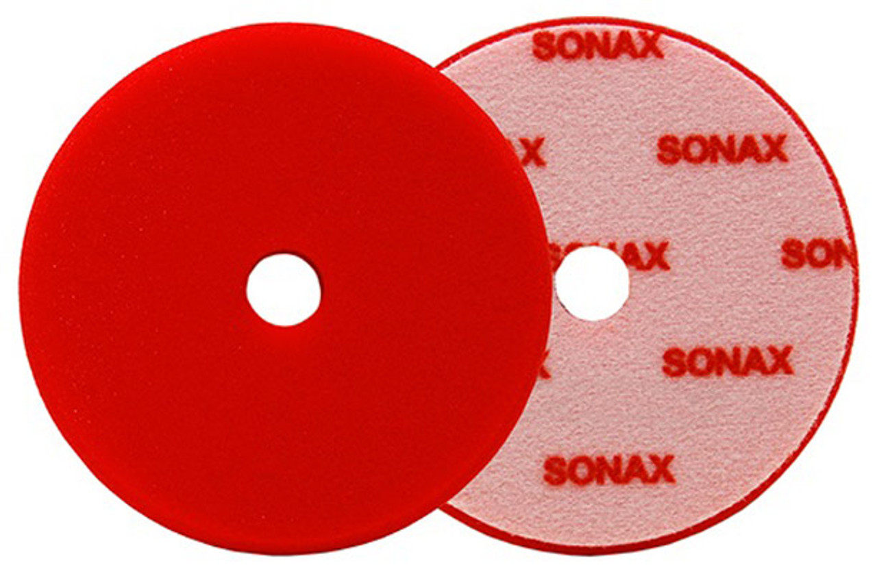 SONAX Red Hard Cutting/Polishing Pad 5.75 inches (143 mm)