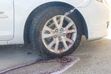 SONAX Wheel Cleaner PLUS cleaning wheels