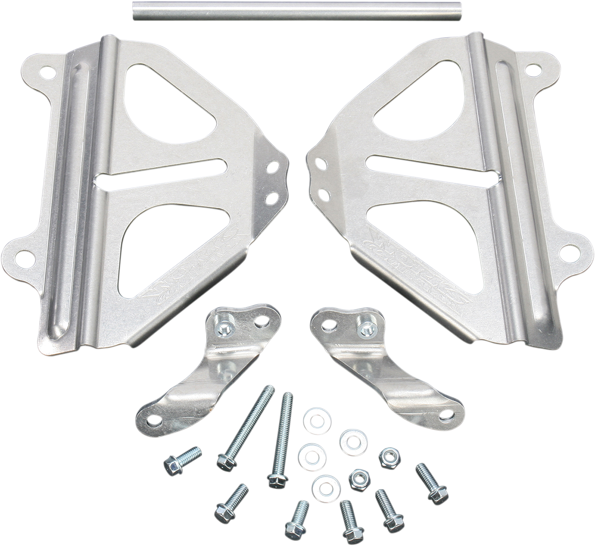 Custom Radiator Brace Works Connection - Radiator Brace - Silver - Honda - Radiator Braces ...