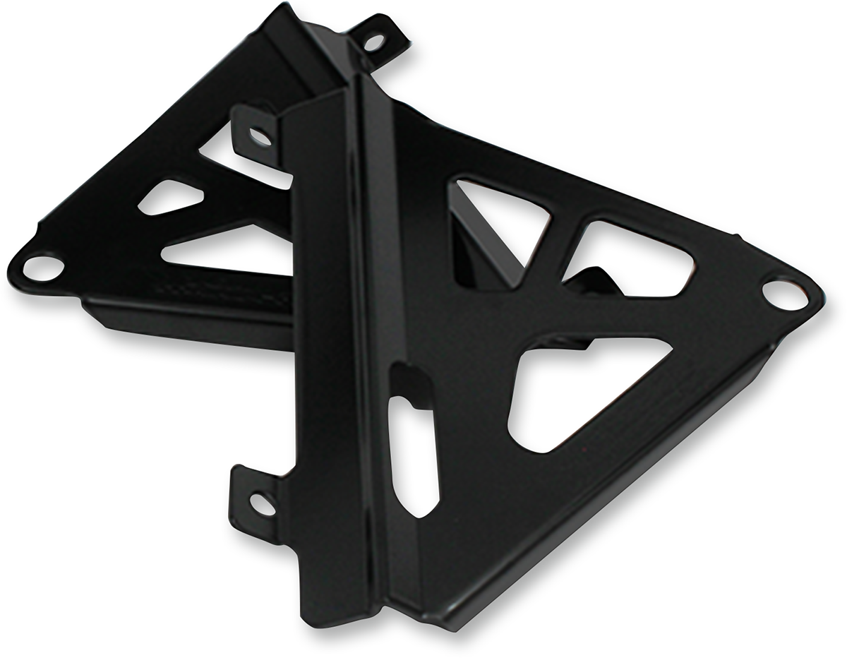 Custom Radiator Brace Works Connection - Radiator Brace - Black - Honda - Radiator Braces ...