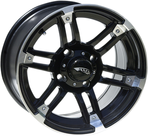 Ams - Wheel - Roll'n 104 - Front/Rear - Machined Black - 14x7 - 4/110 - 5+2 - Rolln 104 Wheel - 4730-031AB